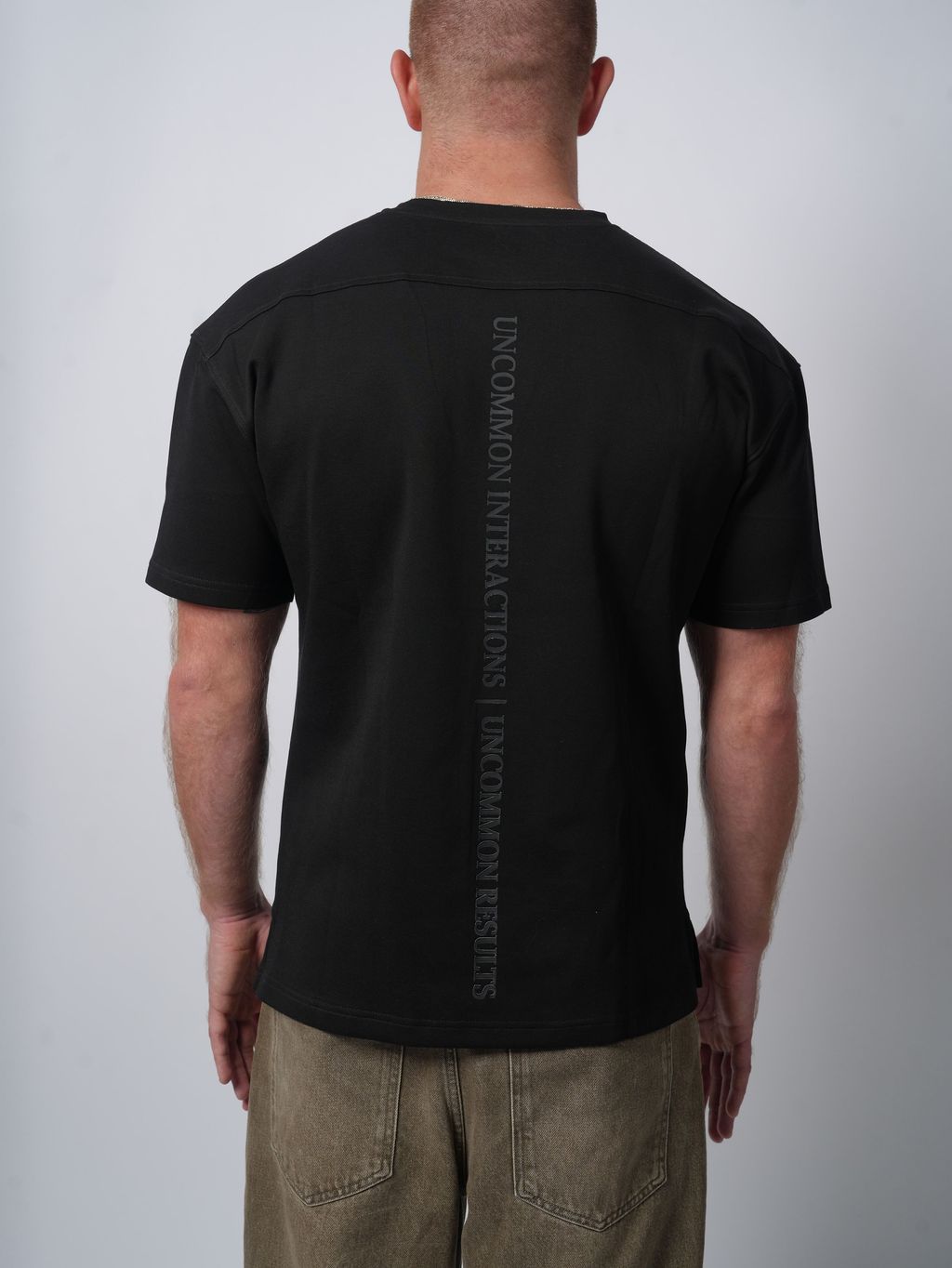 Premium Interactions Tee - Black - Uncommon Clothing Co.